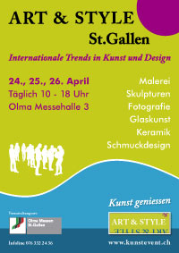 Poster 2009: ART & STYLE St.Gallen-Lake Constance / International Fair for Art and Design / www.kunstevent.ch